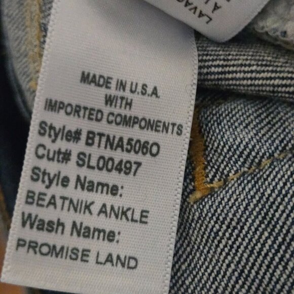 Slvrlake Beatnik Ankle Jeans Promise Land Wash Size 29 Style BTNA5060 - Picture 15 of 15